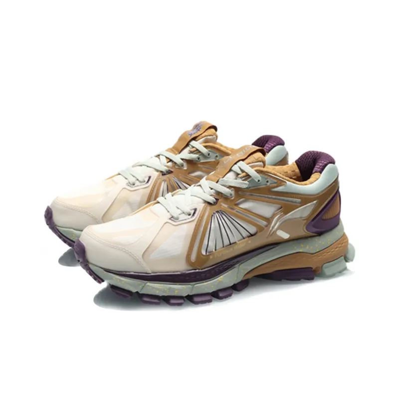 LiNing Furious Rider ACE Element Casual Shoes Women's Low Top Eggnog Gray-2