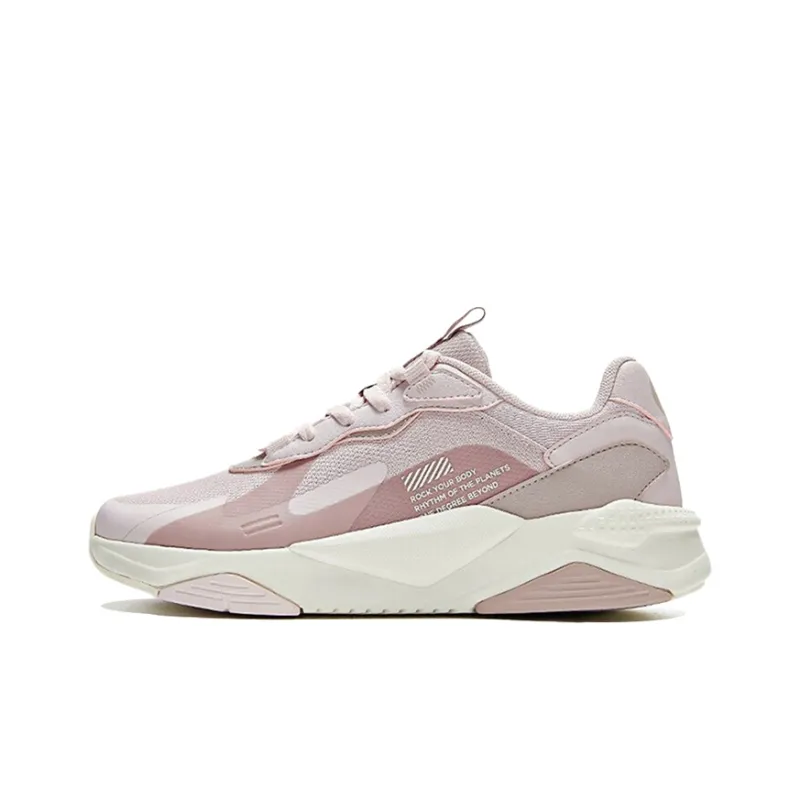 361° Durable Breathable Low Top Sports Casual Shoes Women's Nude Pink-0