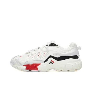 FILA Retro Running Shoes White/Red/Black Women's