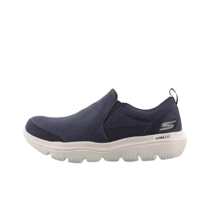Skechers Go Walk Evolution Ultra Cushioning Breathable Coverage Low Top Casual Shoes Men's Navy-0