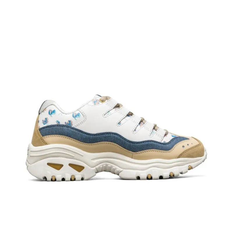 Skechers Energy White/Yellow/Blue Women's-1