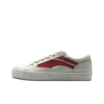 LiNing Wave 2020 Paris Fashion Apparel Week Non slip Lightweight Low Top Casual Shoes Women's White Red