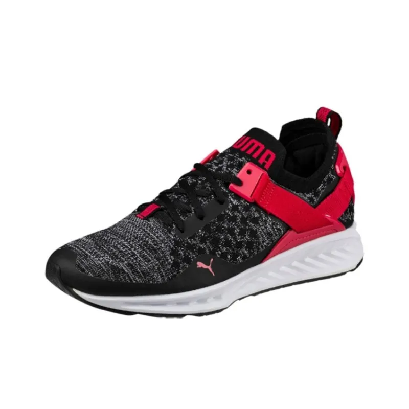 PUMA Ignite Casual Shoes Men Low Top Black/Red-2