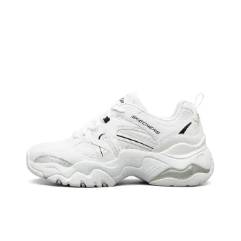 Skechers D'Lites 3.0 Air Low Top Running Shoes White/Black Women's