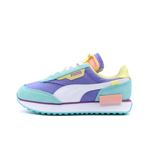 PUMA Future Rider Casual Shoes Women's Low-Top Green/Purple