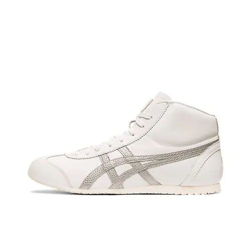 Onitsuka Tiger Mexico Mid Runner Casual Shoes Unisex Mid-Top White Gray