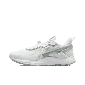 LiNing Mafia Breathable Cushioning Low Top Sports Casual Shoes Women's White Gray