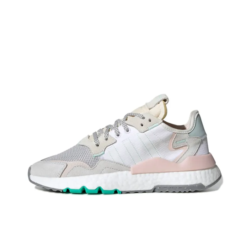 Adidas Nite Jogger White Mint Pink Women's-0
