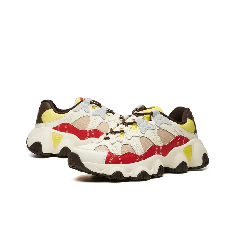 FILA Jagger Low Running Shoes White/Red/Yellow Women's-2