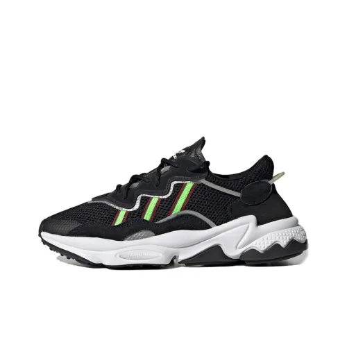 Adidas Ozweego Black Solar Green Women's