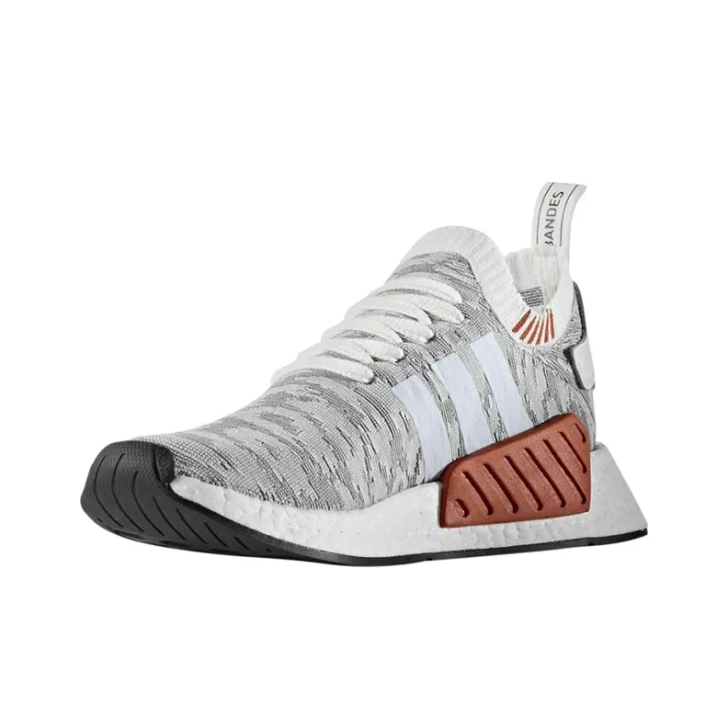 Adidas Nmd R2 Primeknit White Black-2