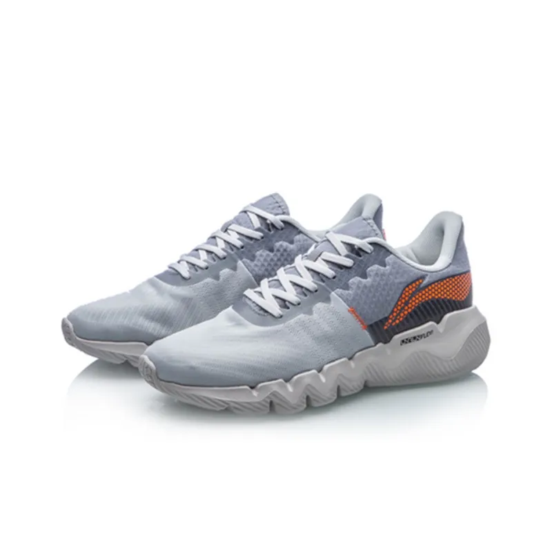LiNing LN Fle Breathable Low Top Casual Shoes Men's Coin Gray-2