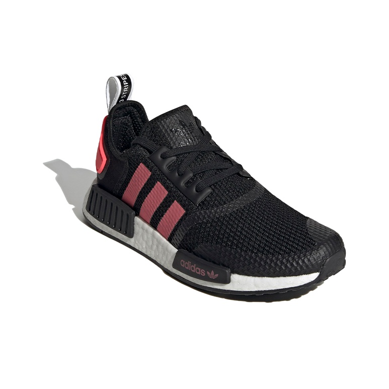 Originals nmd r1 black white red best sale