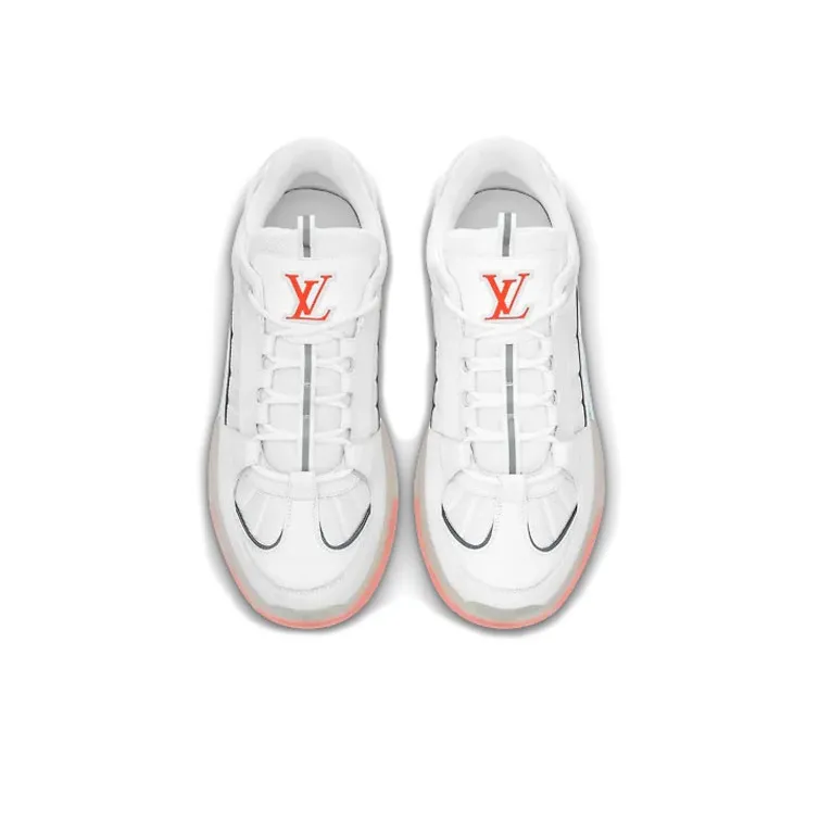 LOUIS VUITTON A View Sneakers 'White Orange'-3