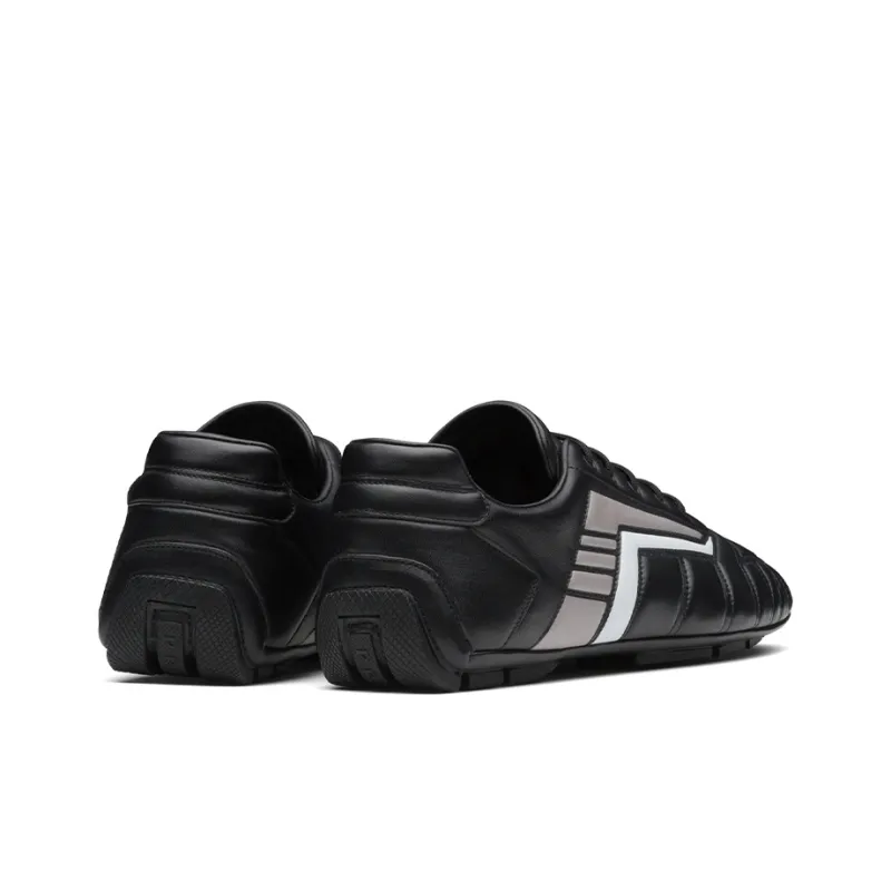 PRADA Shock Absorbers Slip Resistant, Abrasion Resistant, Breathable Low Top Casual Shoes Men's Black-3