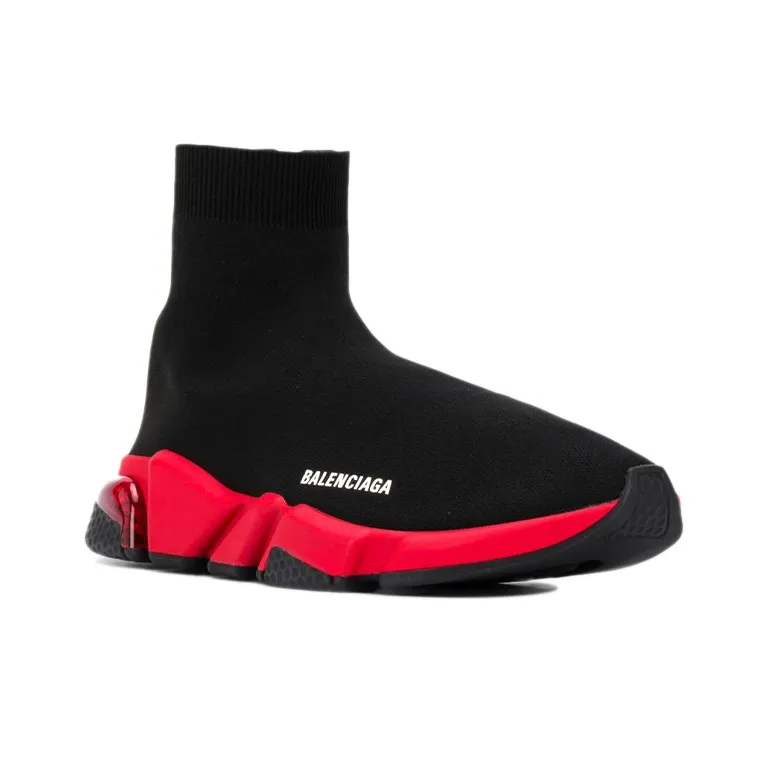 Balenciaga Speed Sneaker 'Clear Sole - Black Red'-2