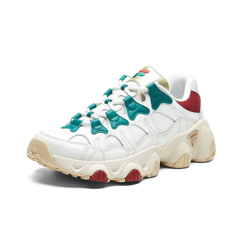 FILA Jagger Retro Running Shoes Ginger Man White/Brown Women's-1