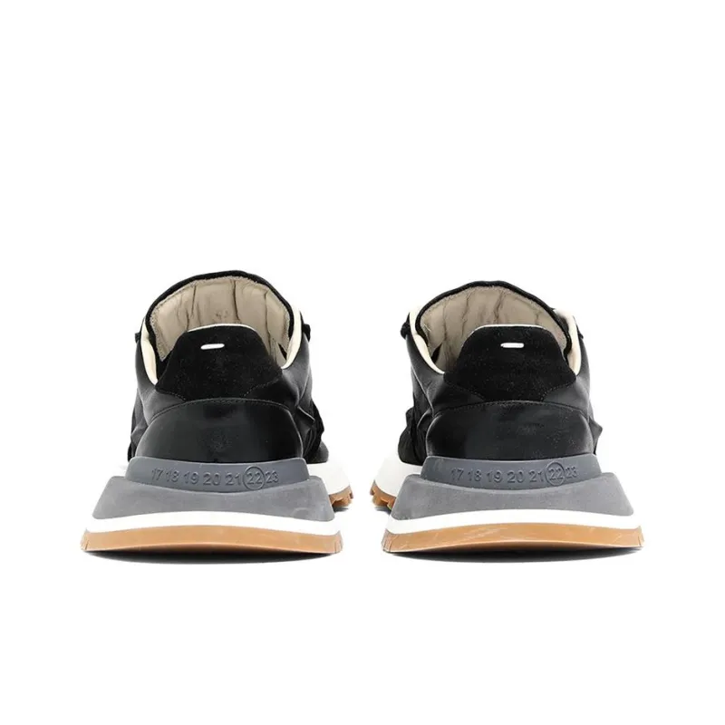 Maison Margiela Panelled Lace Up Sneakers-5