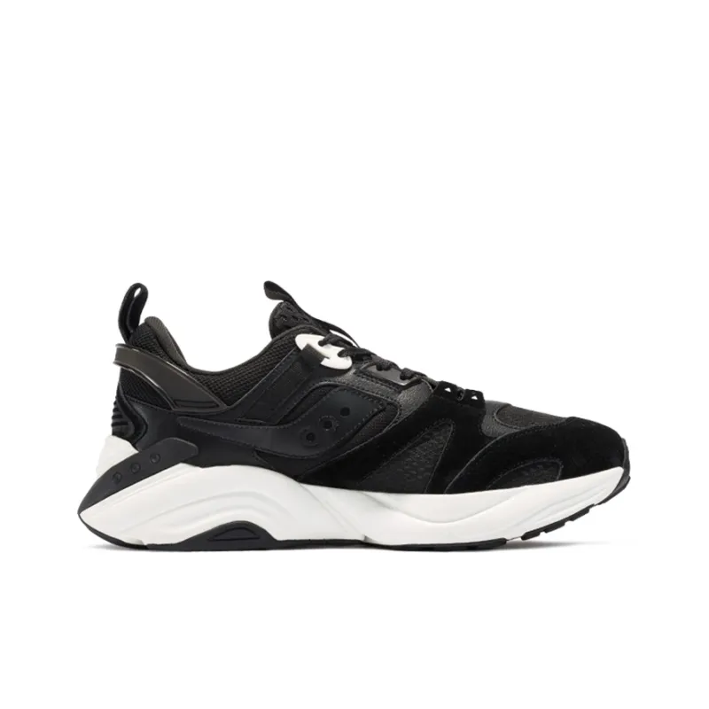 Saucony Gram 9000 Winter Cushioning Anti Slip Wear Resistant Breathability Low Top Casual Shoes Men's Black White-1