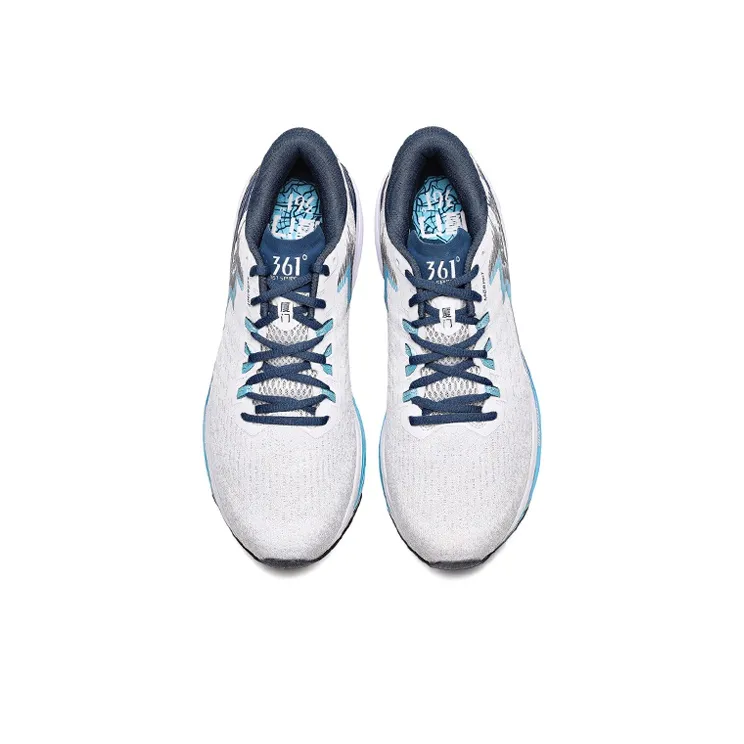 361° Spire 4 Slip-Resistant Low-Top Casual Shoes Men's Blue White-2