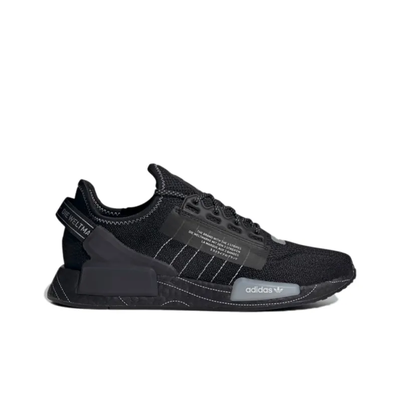 Adidas Nmd R1 Black White Stitch-1