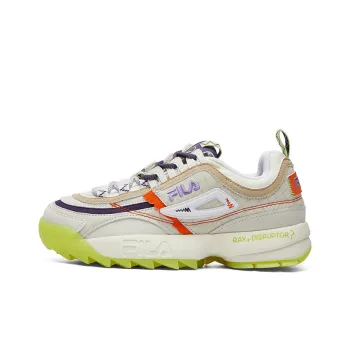 FILA FUSION Ray 1 Cushioning Anti Slip And Wear Resistant Coverage Support Low Top Casual Shoes Women's Multicolor
