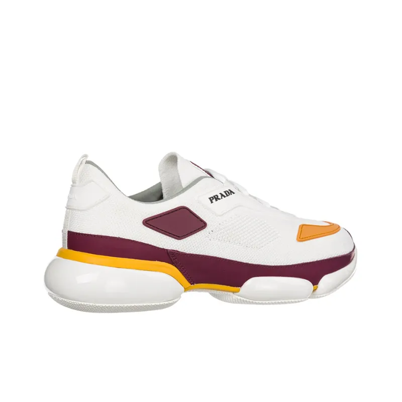 PRADA Cloudbust Thunder Cushioning Anti-Slip Wear-Resistant Breathability Low-Top Casual Shoes Men's White-3