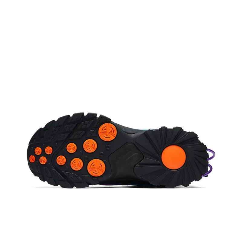 FILA FUSION Hit 3000 Cushioning Anti Slip And Wear Resistant Low Top Casual Shoes Men's Black-4