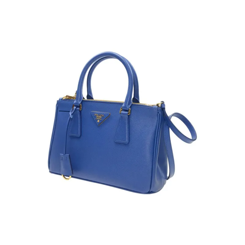 PRADA Galleria Killer Bag Calfskin Shoulder Bag Crossbody Bag Handbag Medium Size Women's Marine Blue-1