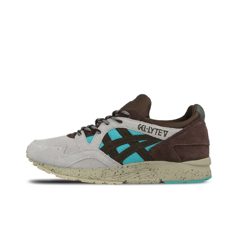 Asics Gel-Lyte V Low-Top Casual Shoes Unisex Gray Brown-0