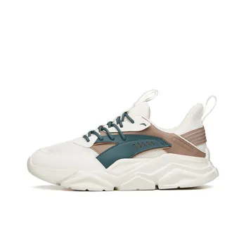 Anta Life Collection Cushioned Anti Slip Wear Resistant Breathable Lightweight Low Top Casual Shoes Men's Green White