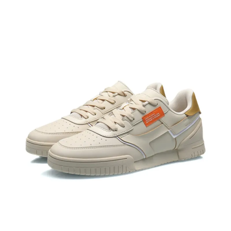 LiNing Abrasion Resistant Breathable Low Top Sports Casual Shoes Men's Rabbit Fur Gray-2