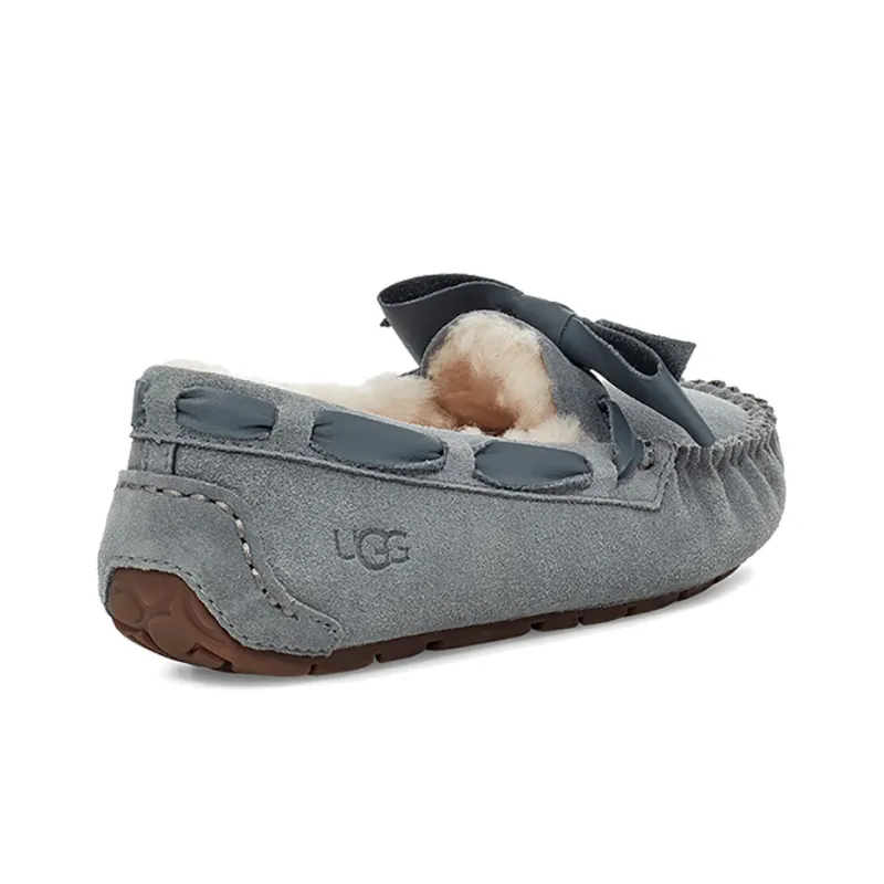UGG Dakota Leather Bow 'Blue Grey' Women's-3