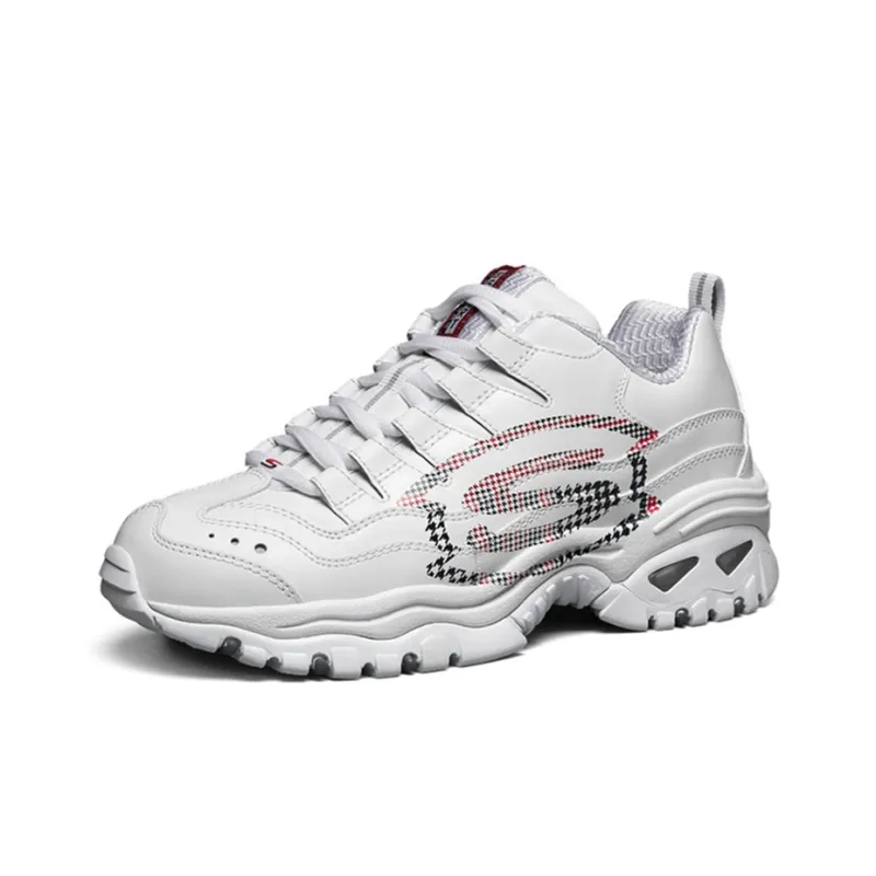 Skechers Energy Printing Running Shoes White/Red/Blue Women's-1