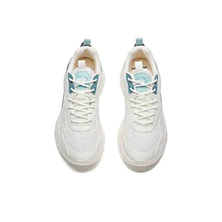 ANTA Life Collection Casual Shoes Men Low Top Ivory White/Light Silver Gray-2