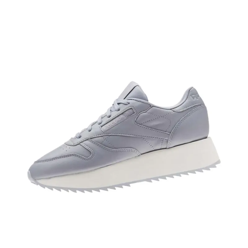 Reebok Classic Leather Casual Shoes Women's Low-Top Purple-2
