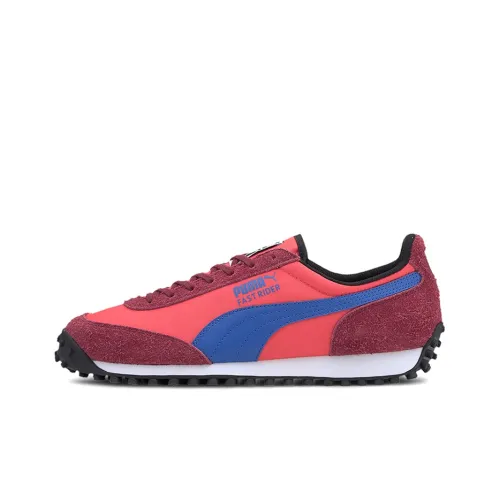 PUMA Fast Rider Casual Shoes Unisex Low-Top Red/Black/White/Blue