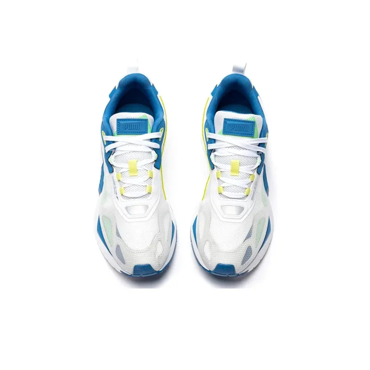 PUMA Mirage Casual Shoes Men Low Top White/Blue/Yellow-2