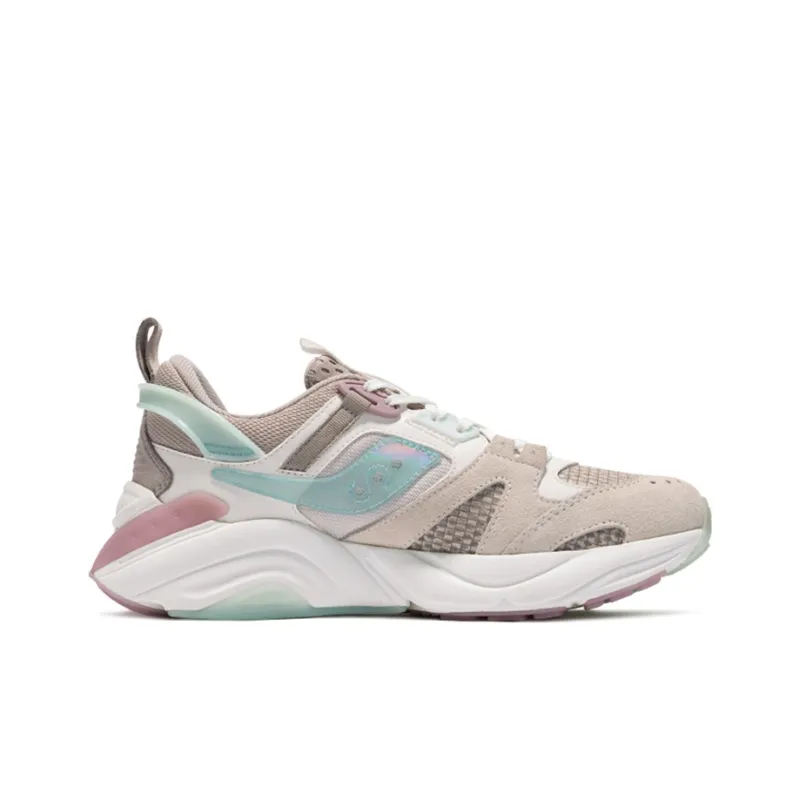 Saucony Gram 9000 Winter Casual Shoes Women's Low Top Ecru Blue-1