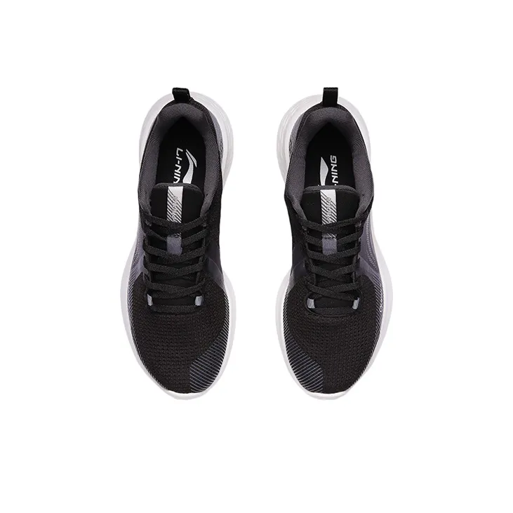 LiNing SOFT ELEMENT Cushioned Anti Slip Wear Resistant Breathable Lightweight Low Top Sports Casual Shoes Women's Black-3