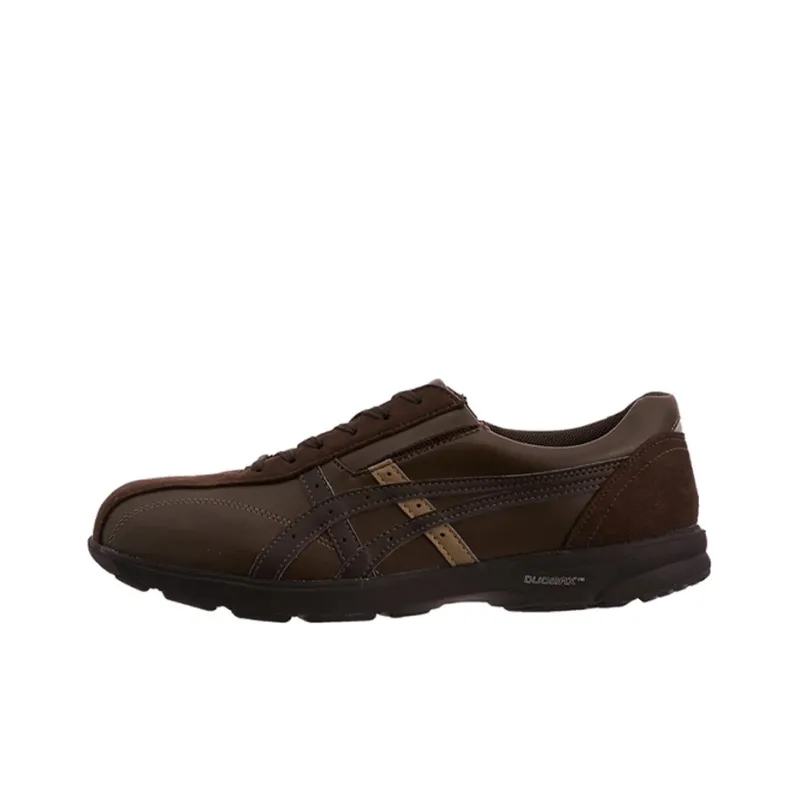 Asics Life Walker Wear-Resistant Low-Top Casual Shoes Men's Dark Brown-0