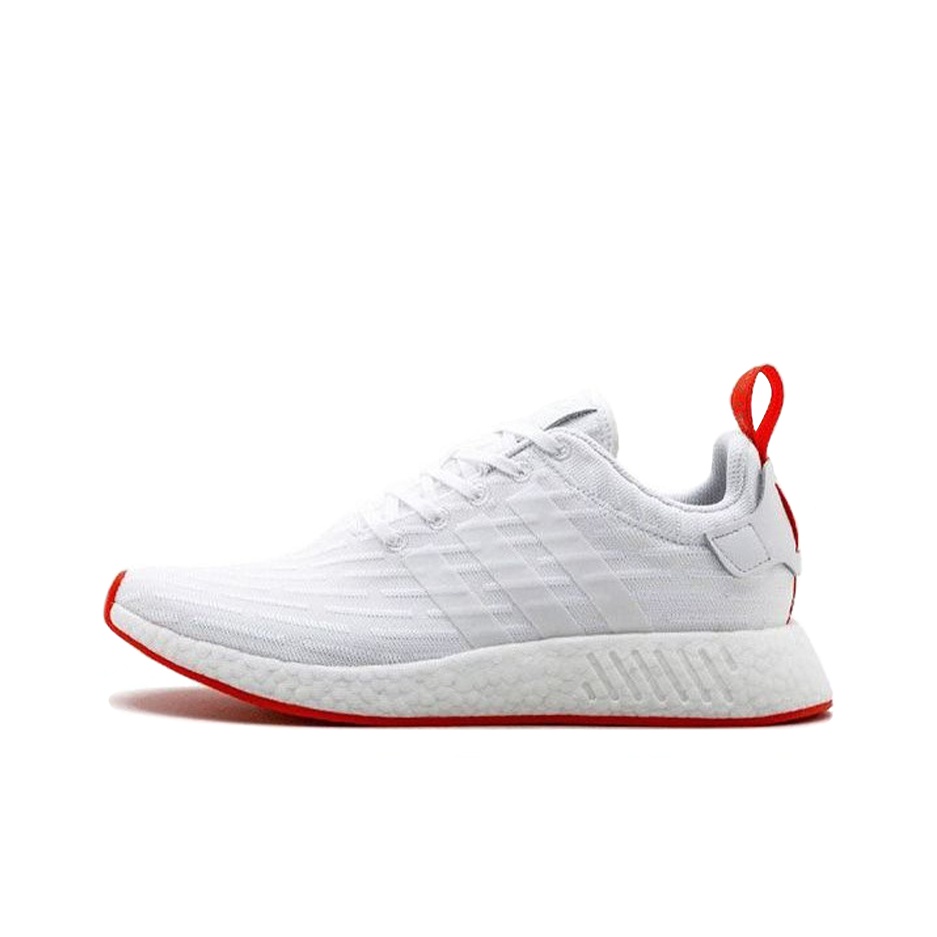 Adidas Originals Nmd R2 White Core Red Two Toned POIZON