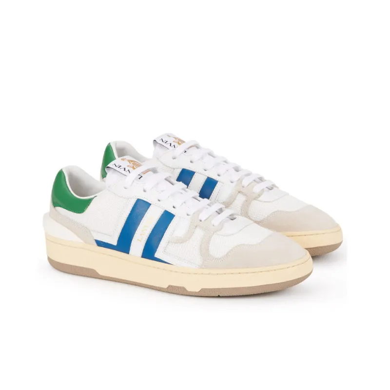 Lanvin Clay Low Top Sports Lifestyle Casual Shoes Men's White Blue-3