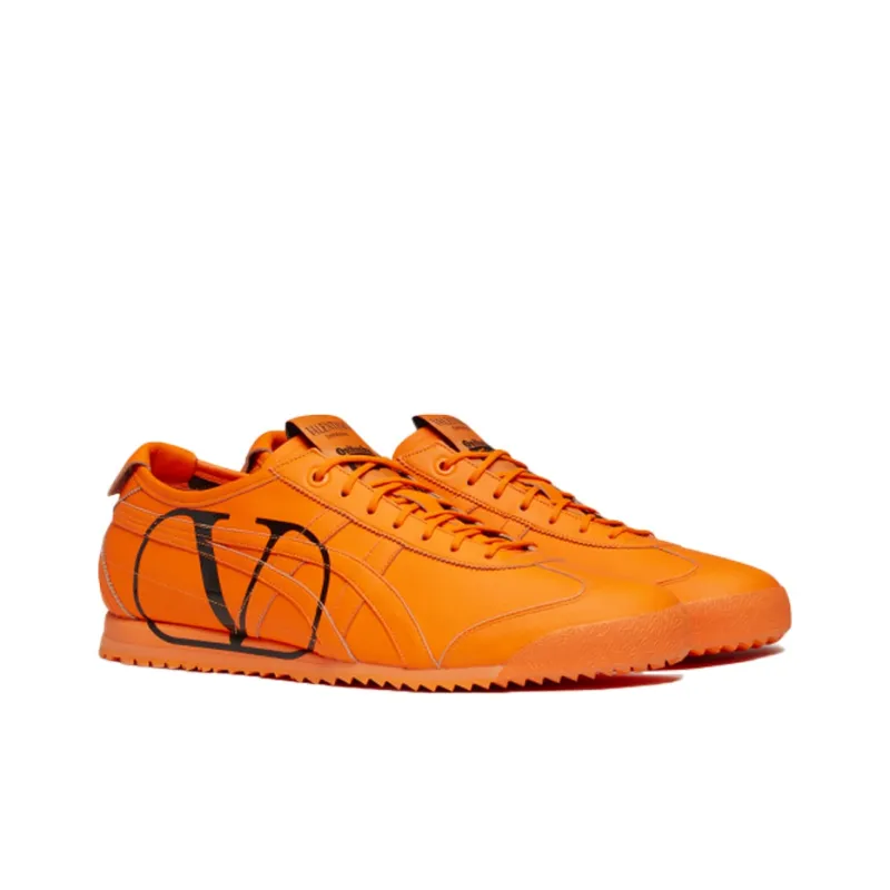 Valentino x Onitsuka Tiger MEXICO 66 Cushioning Anti Slip And Wear Resistant Low Top Casual Shoes Unisex Orange-2