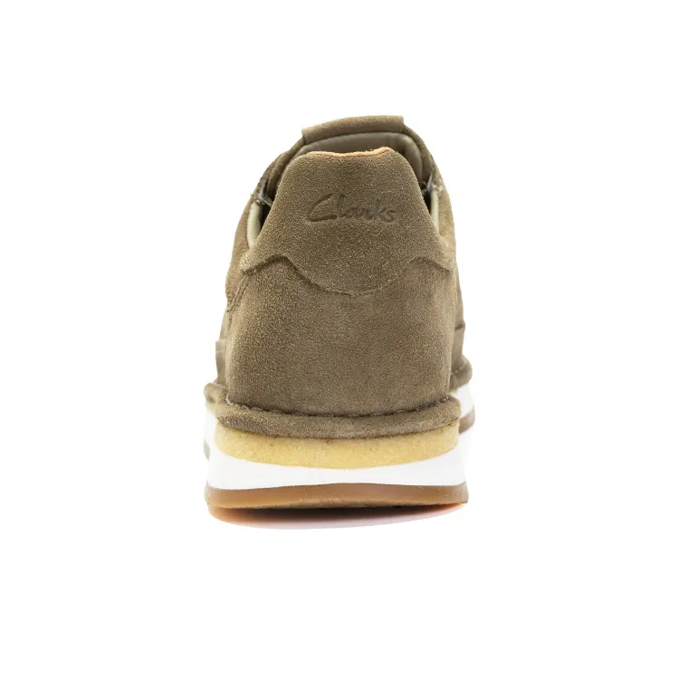 Clarks CraftRun Lace Casual Shoes Men Low Top Olive Green-4