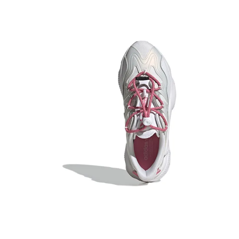 Adidas Originals Ozweego Plus Wear Resistant Low Top Casual Shoes Women's White Gray-4