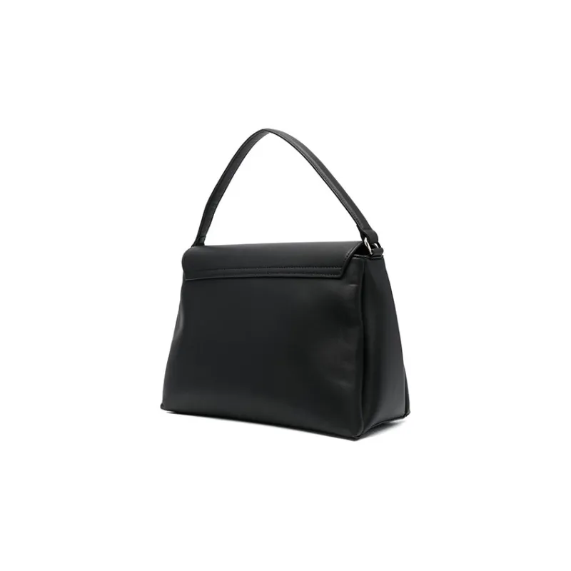CALVIN KLEIN Polyurethane Tote Bag Shopping Bag Shoulder Bag Handbag Women's Black-1