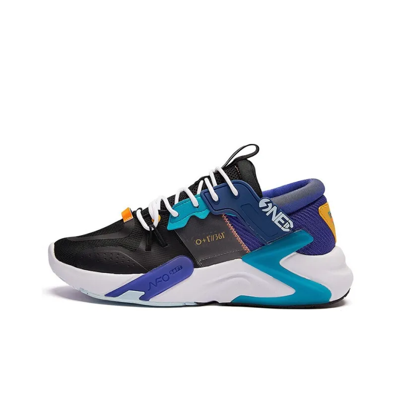Qq Speed x 361° NFO Low Top Sports Casual Shoes Black Purple-0