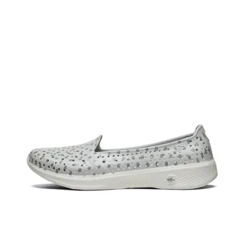 Skechers H2 Go Low Top Slip on Shoes Loafers Grey Women's