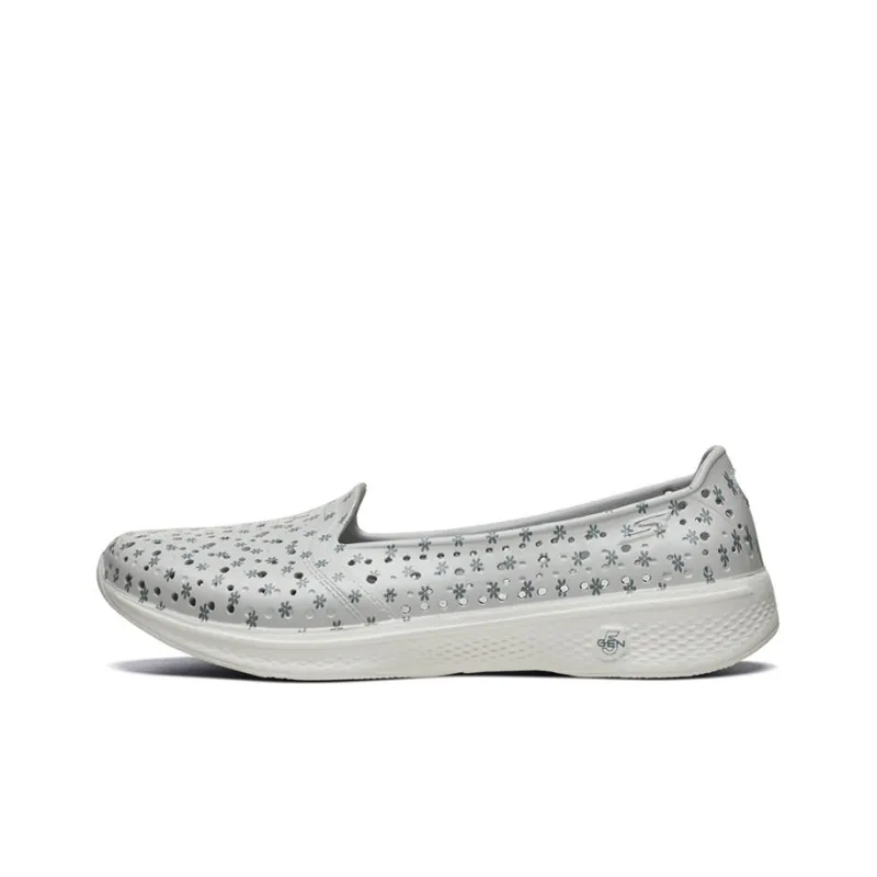 Skechers H2 Go Low Top Slip on Shoes Loafers Grey Women's-0
